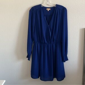 Women’s Blue Takara Long Sleeve midi dress- Medium
